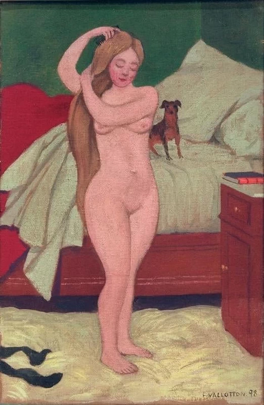 Félix Vallotton - 259, Nudo femminile che si pettina, 1898